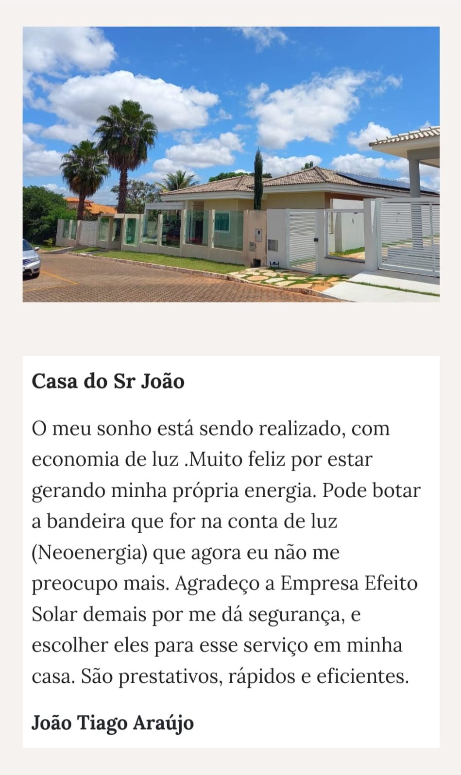 Depoimentos